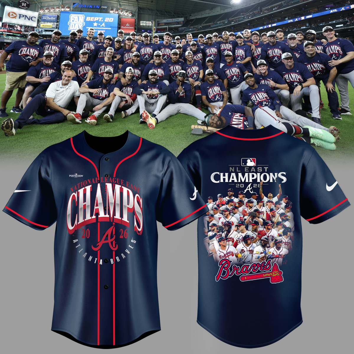 Limited Edition Atlanta Braves 2026 NL East Division Champions Jersey