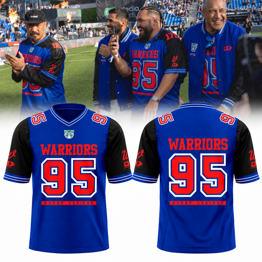Limited Edition New Zealand Warriors Magic Round 2026 Red/Blue Football Jersey