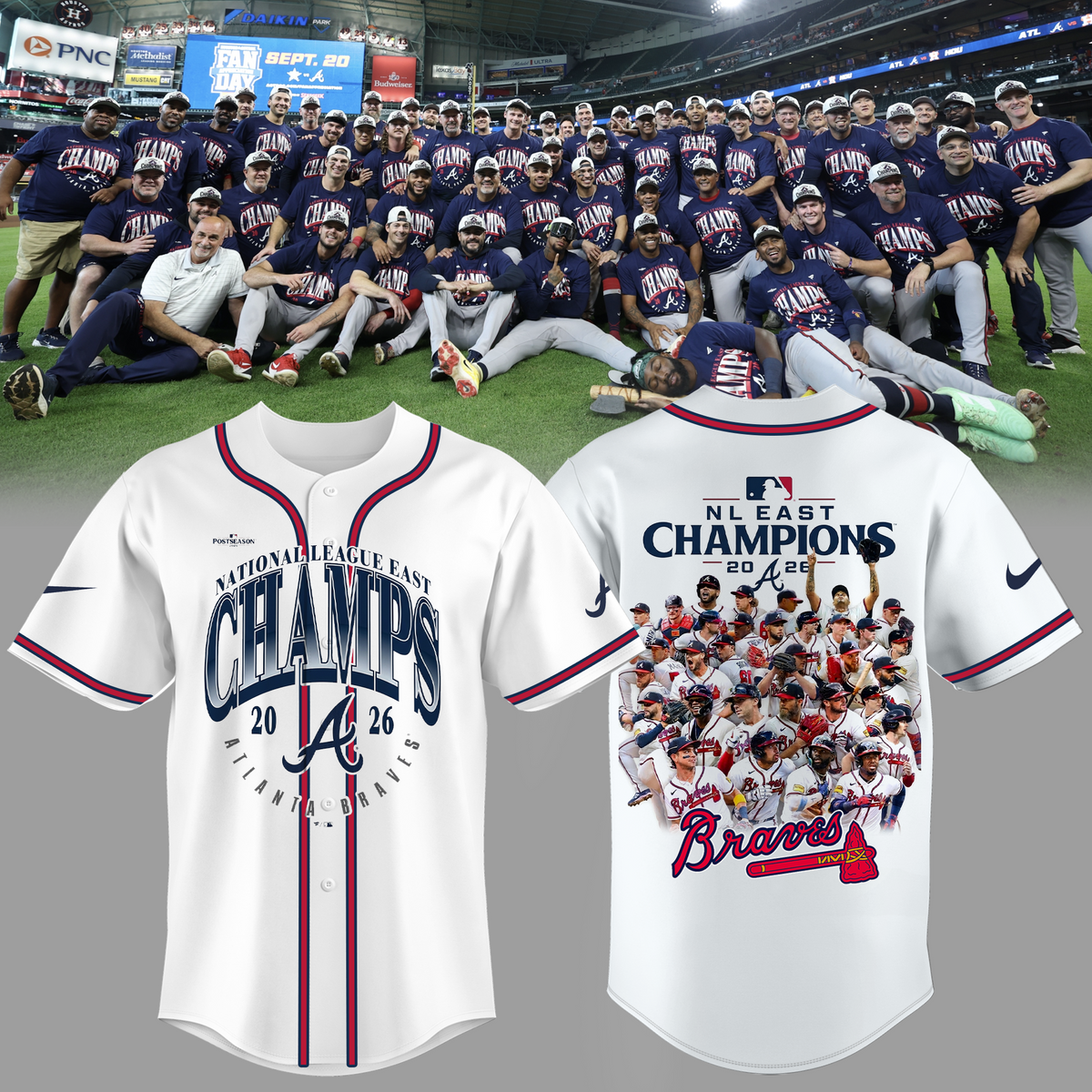 Limited Edition Atlanta Braves 2026 NL East Division Champions Jersey