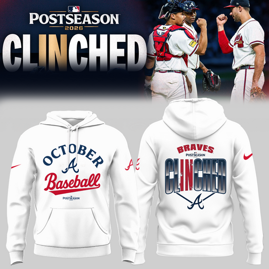 Limited Edition Atlanta Braves Postseason 2026 Clinched Hoodie