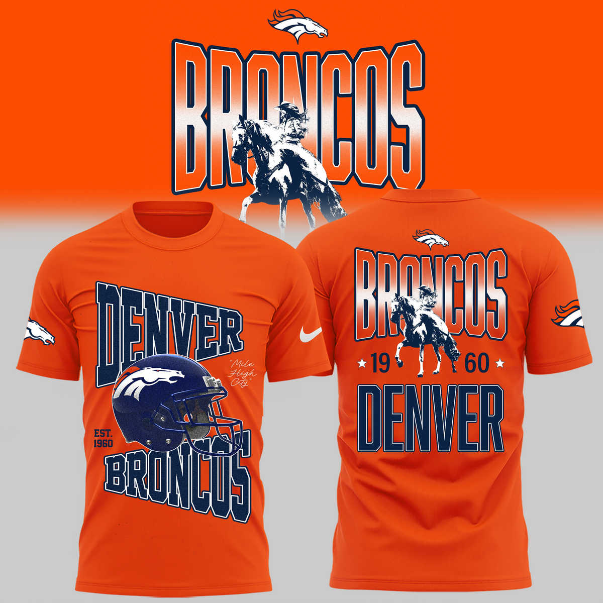 Limited Edition Denver Broncos New T-shirt
