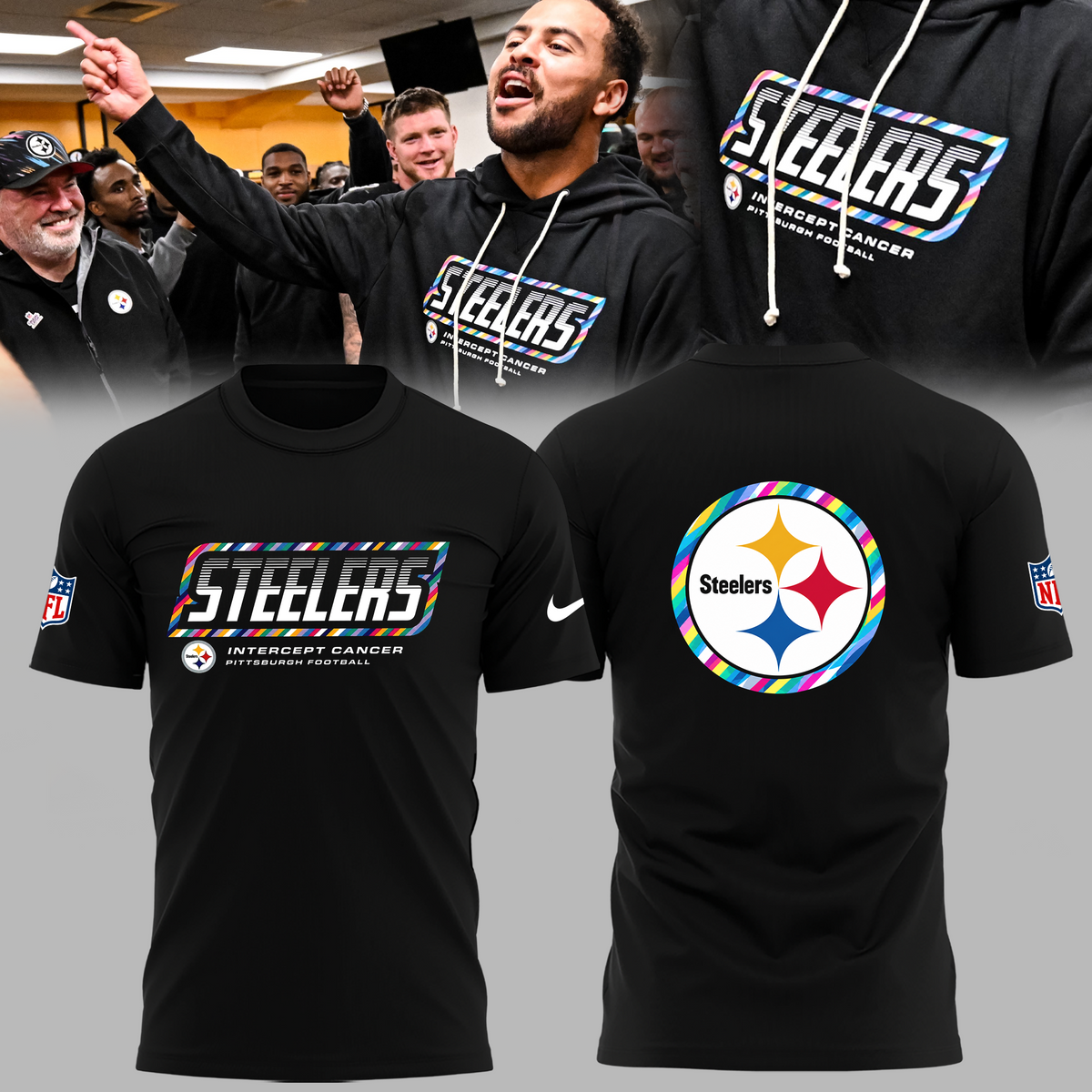 Limited Edition Pittsburgh Steelers 2026 NFL Crucial Catch  T-shirt