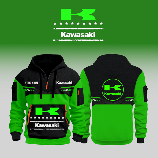 Limited Edition Kawasaki New Half Zip Hoodie