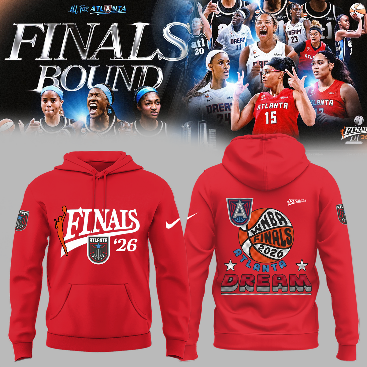 Limited Edition Atlanta Dream 2026 WNBA Finals Hoodie