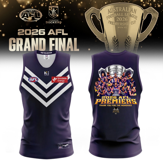 Limited Edition Fremantle Dockers 2026 AFL Premiers Rugby New Jersey