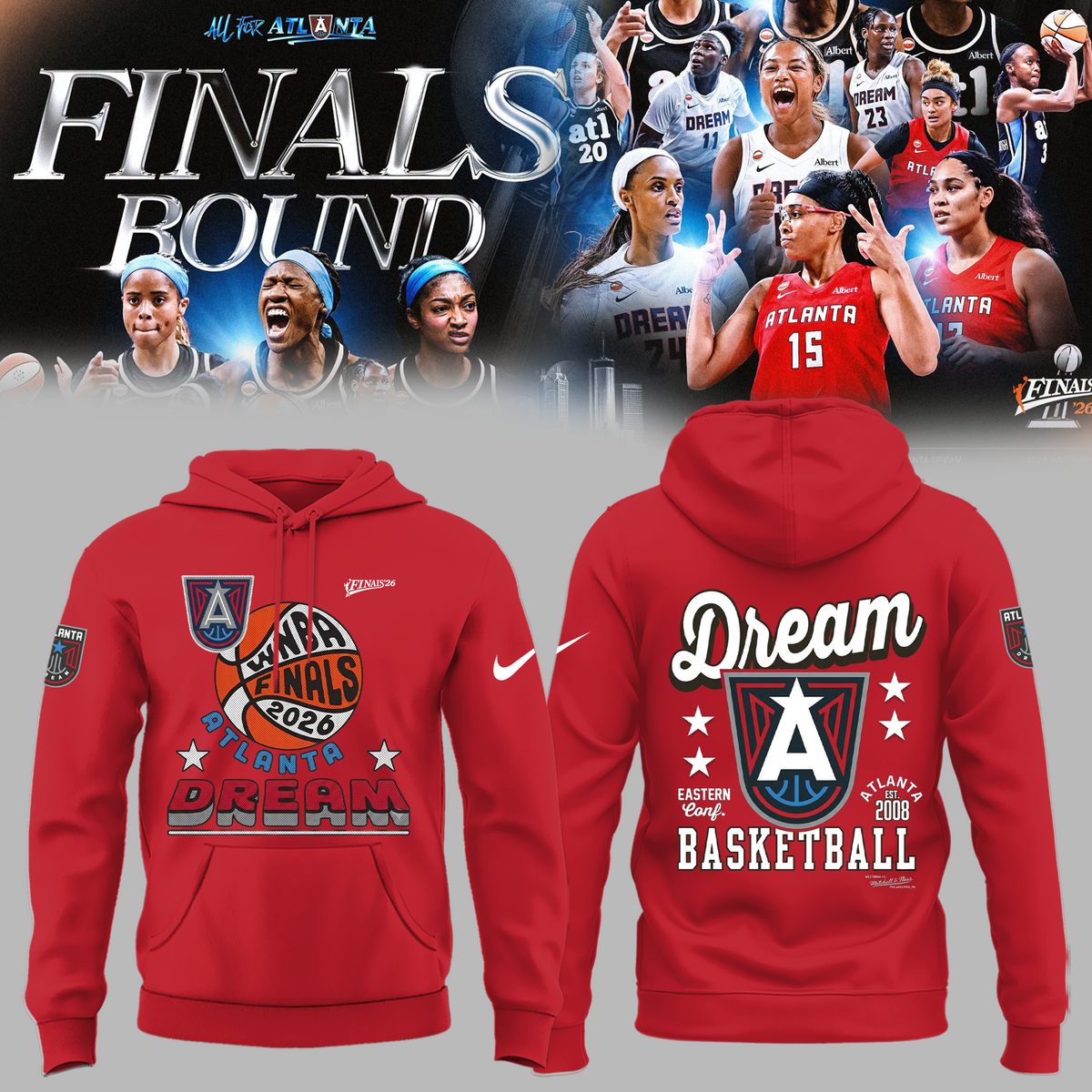 Limited Edition Atlanta Dream 2026 WNBA Finals Hoodie