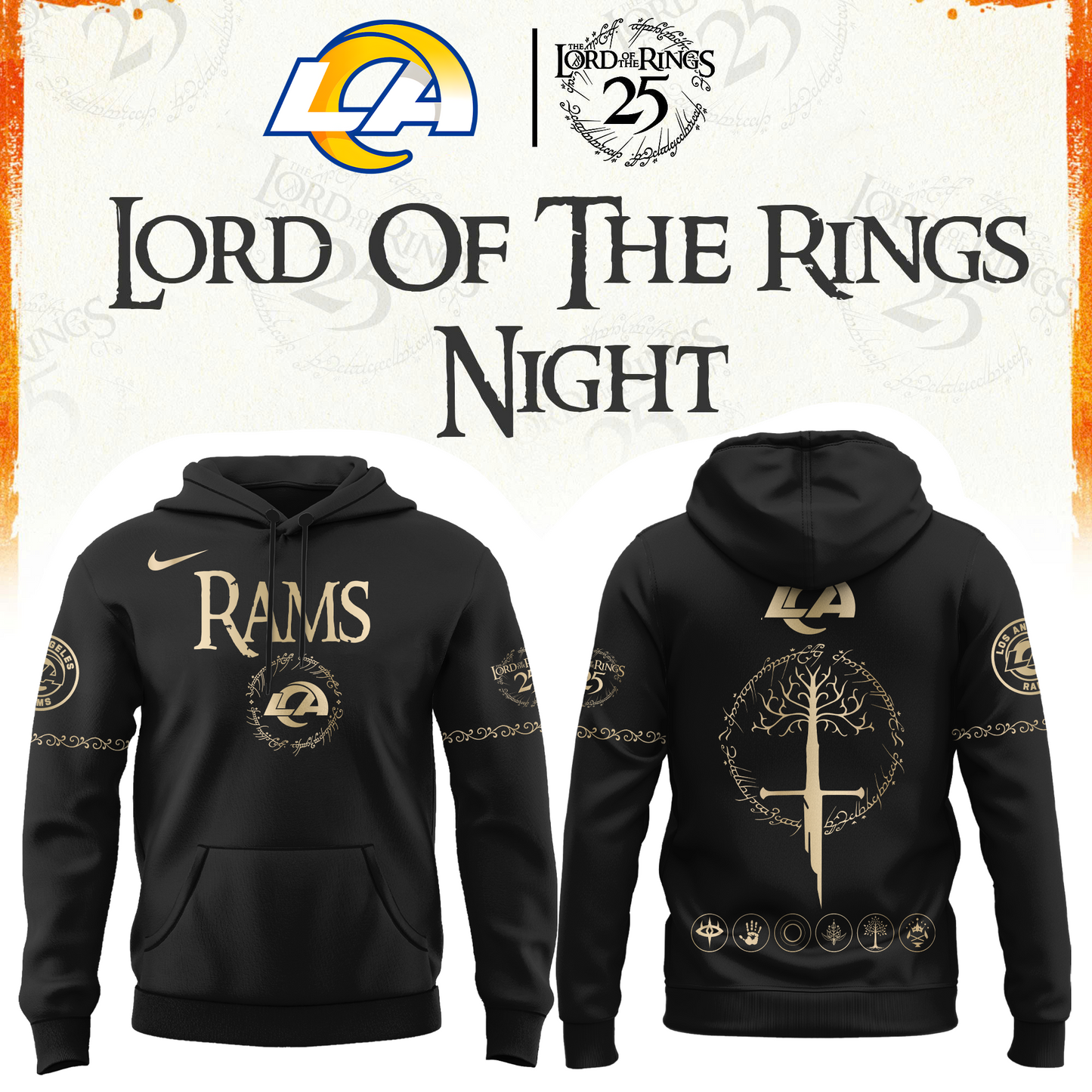 All Team NFL x The Lord of The Rings 2026 Hoodie