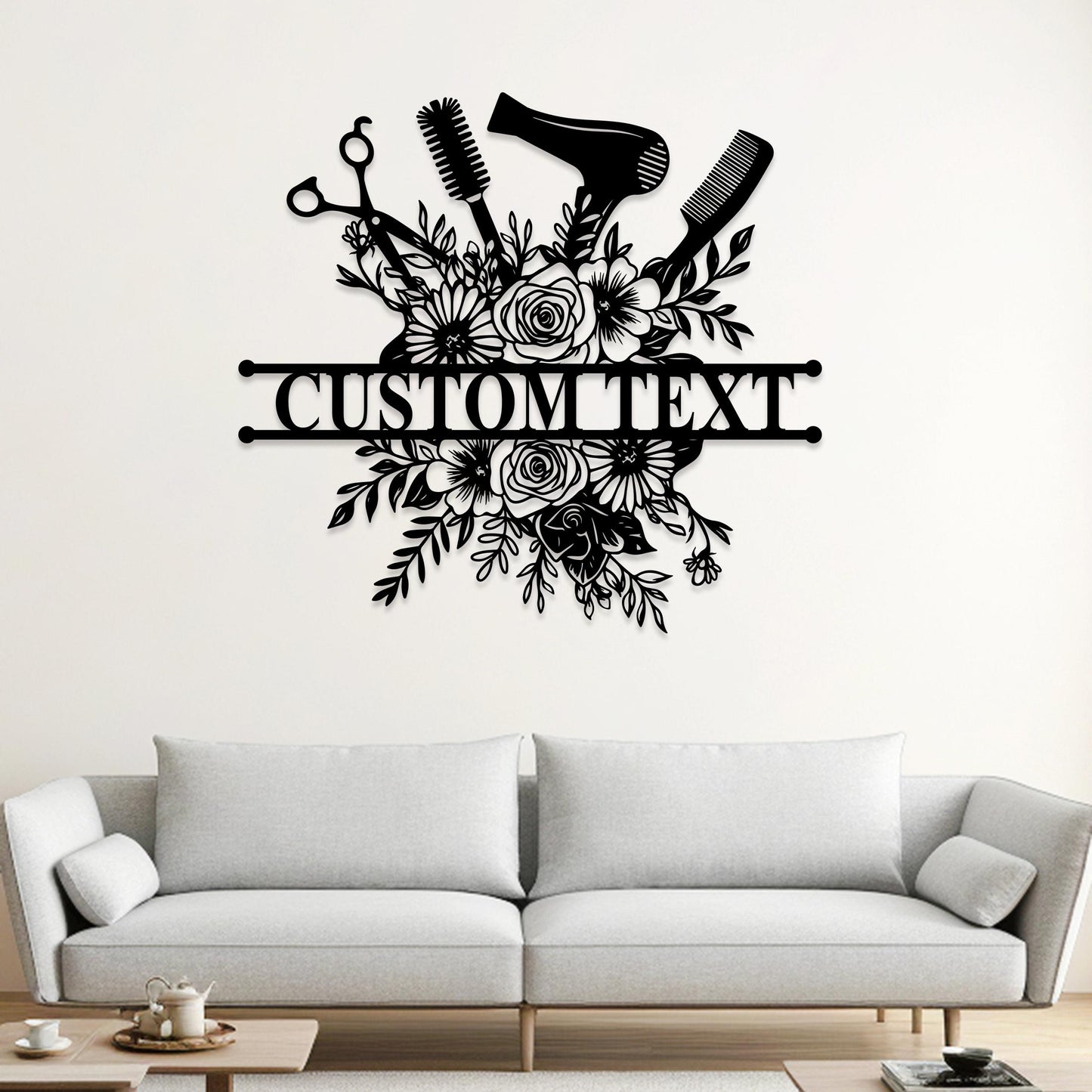 Custom Hair Salon Metal Sign, Personalized Salon Wall Decor, Hair Salon Sign, Salon Welcome Sign, Beauty Salon Wall Art, Hair Stylist Gift