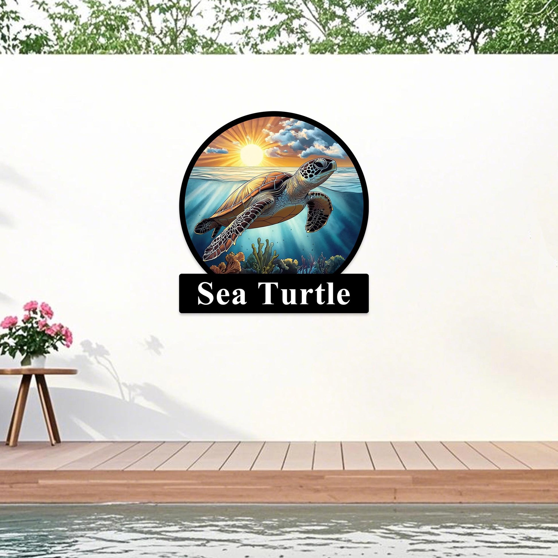 Custom Metal Sea Turtle,Personalized Sea Turtle Wall Art,Turtle Decor, Sea Turtle Wall Decor,Ocean Decor,Gifts For Turtle Lovers