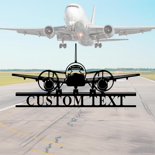 Personalized Airplane Metal Sign,Aircraft Name Sign,Custom Aviation Gift,Pilot Name Sign,Airforce Wall Art,Man Cave,Aircraft Hangar Decor