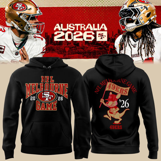Limited Edition San Francisco 49ers 2026 Melbourne Game Hoodie