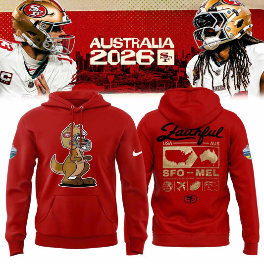 Limited Edition San Francisco 49ers 2026 Melbourne Game Hoodie