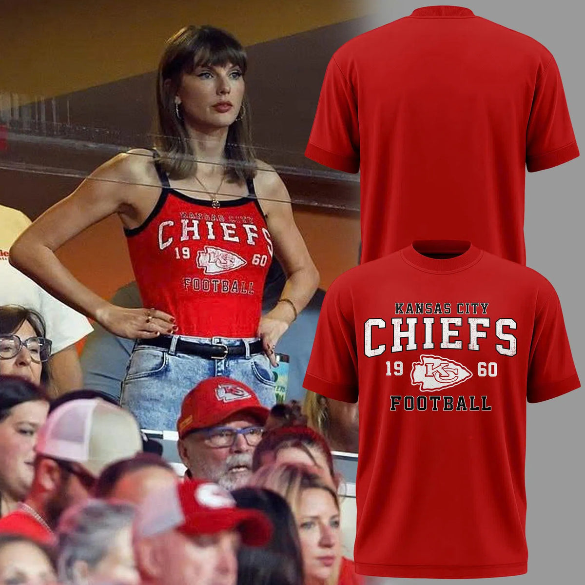 Limited Edition Taylor Swift x Kansas City Chiefs T-shirt