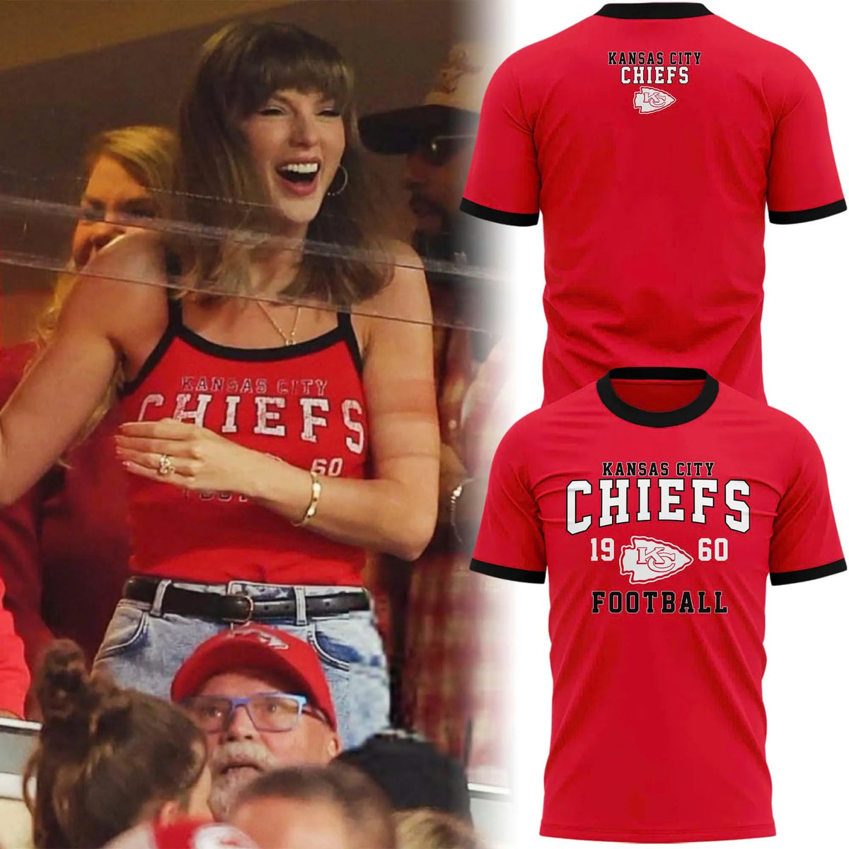 Limited Edition Taylor Swift x Kansas City Chiefs T-shirt
