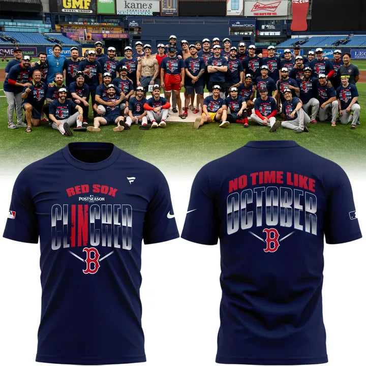 Limited Edition Boston Red Sox 2026 Postseason Clinched T-shirt