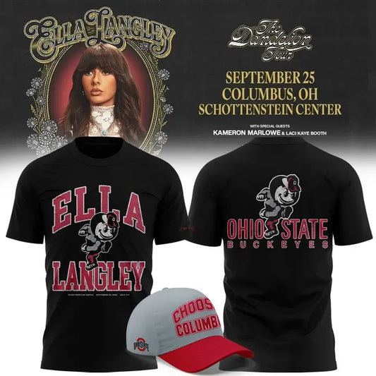 Limited Edition Ohio State Buckeyes x Ella Langley T-shirt