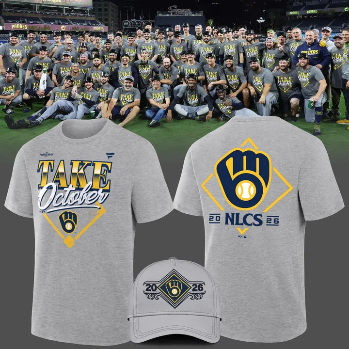 Limited Edition Milwaukee Brewers 2026 MLB Division Series Champions Distressed Locker Room Take October T-shirt
