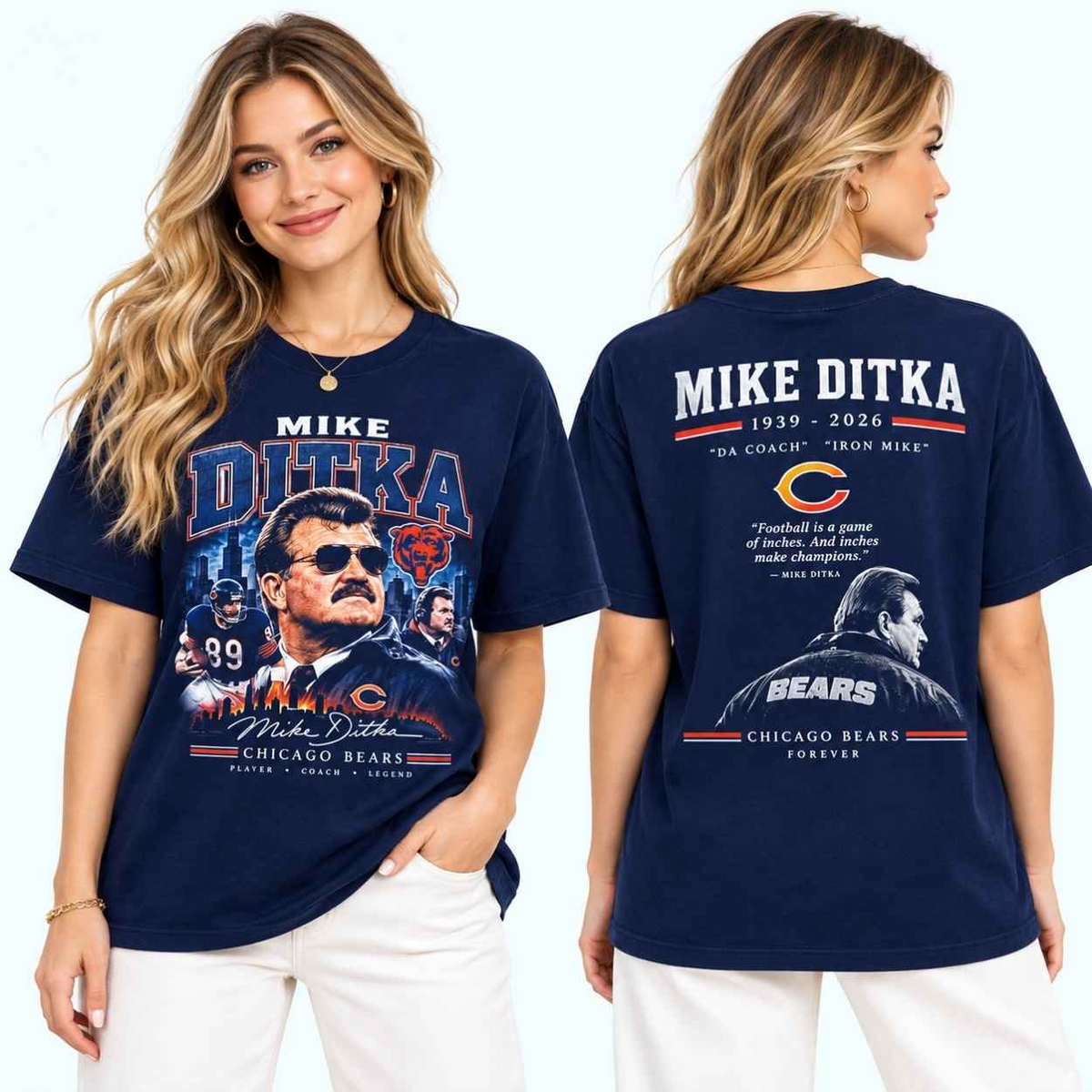 R.I.P Mike Ditka Thank You For The Memories T-shirt