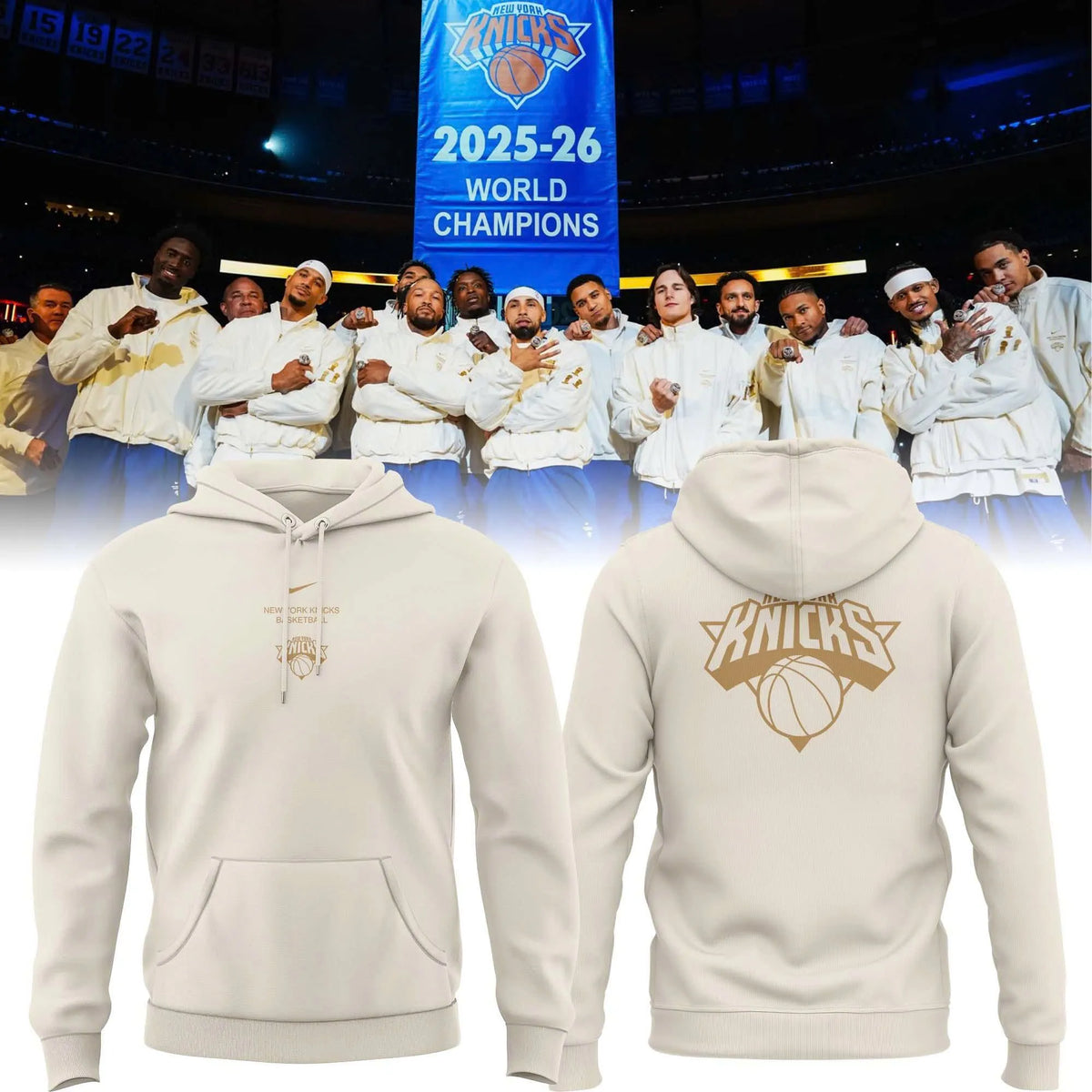 Limited Edition New York Knicks The Champs 2025-2026 Hoodie
