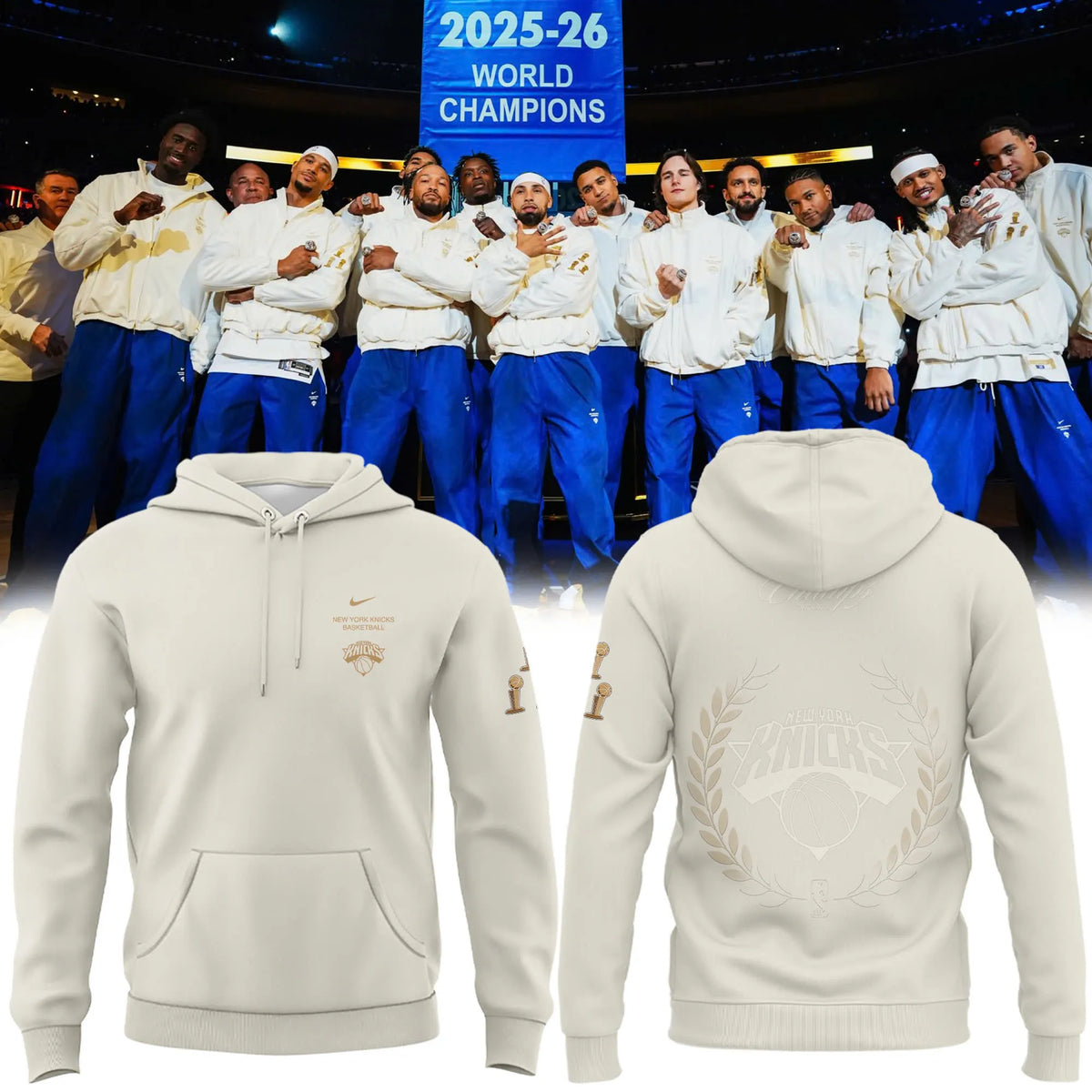 Limited Edition New York Knicks The Champs 2025-2026 Hoodie