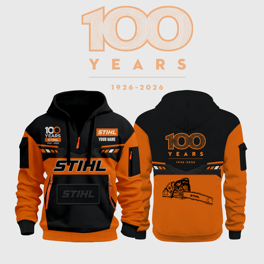 Limited Edition 100 Years Of STIHL Half Zip Hoodie
