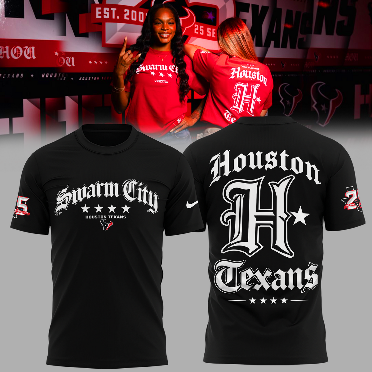 Limited Edition Houston Texans Swarm City T-shirt