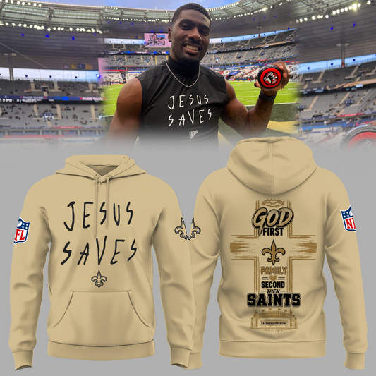 Limited Edition New Orleans Saints Jesus Saves Hoodie