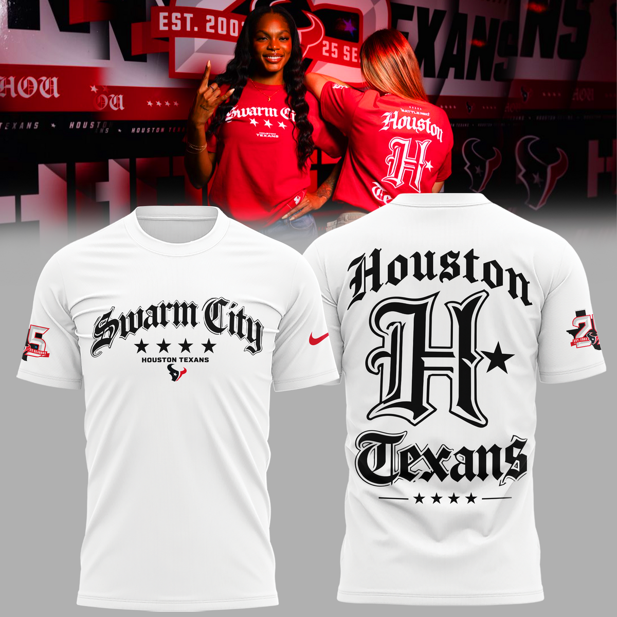 Limited Edition Houston Texans Swarm City T-shirt
