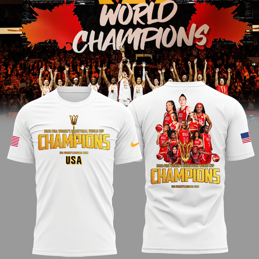 Limited Edition USA Women’s Basketball 2026 FIBA World Cup Champions T-shirt