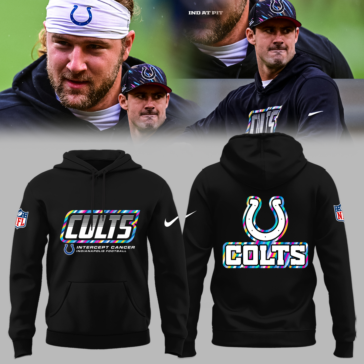 Limited Edition Indianapolis Colts 2026 NFL Crucial Catch Hoodie