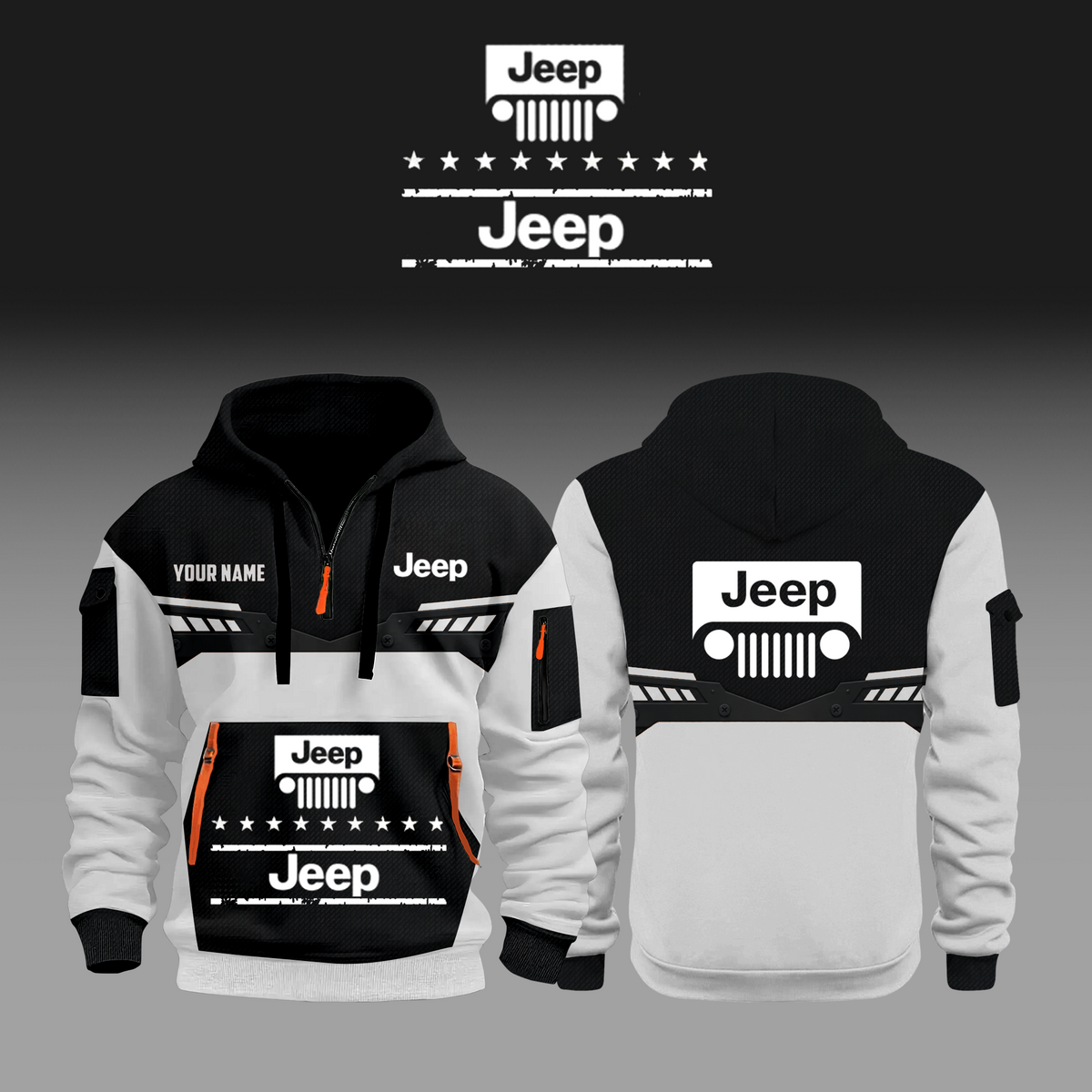 Limited Edition Jeep New Half Zip Hoodie